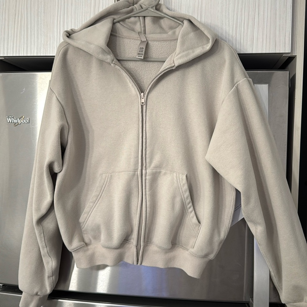 Skims classic zip up hoodie